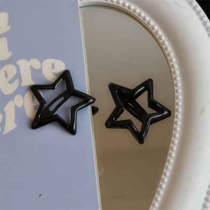 3CM 100Pcs Cute Star Bangs Clips, Fashion Hair Accessories