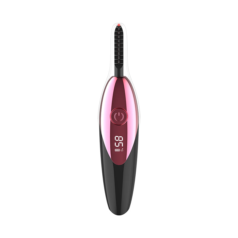 Digital display electric eyelash ironing device