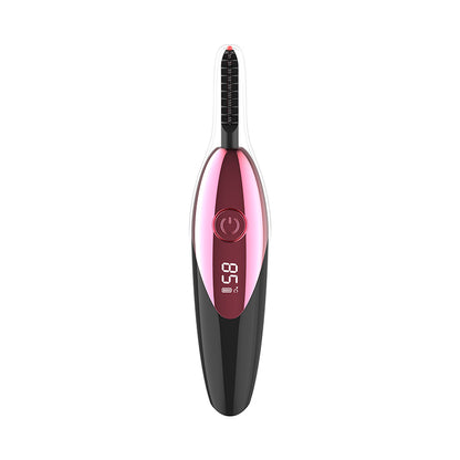 Digital display electric eyelash ironing device