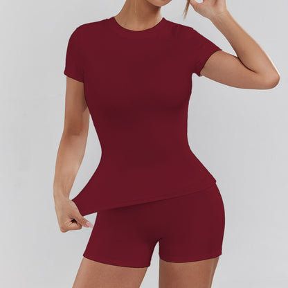 Women's Yoga Solid Color Set