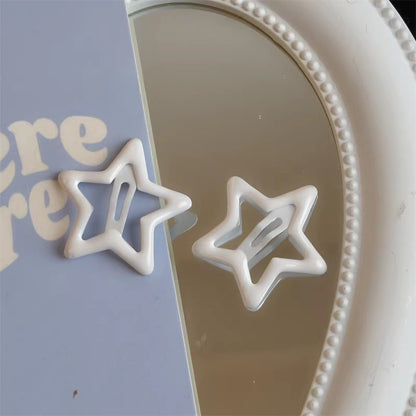 3CM 100Pcs Cute Star Bangs Clips, Fashion Hair Accessories