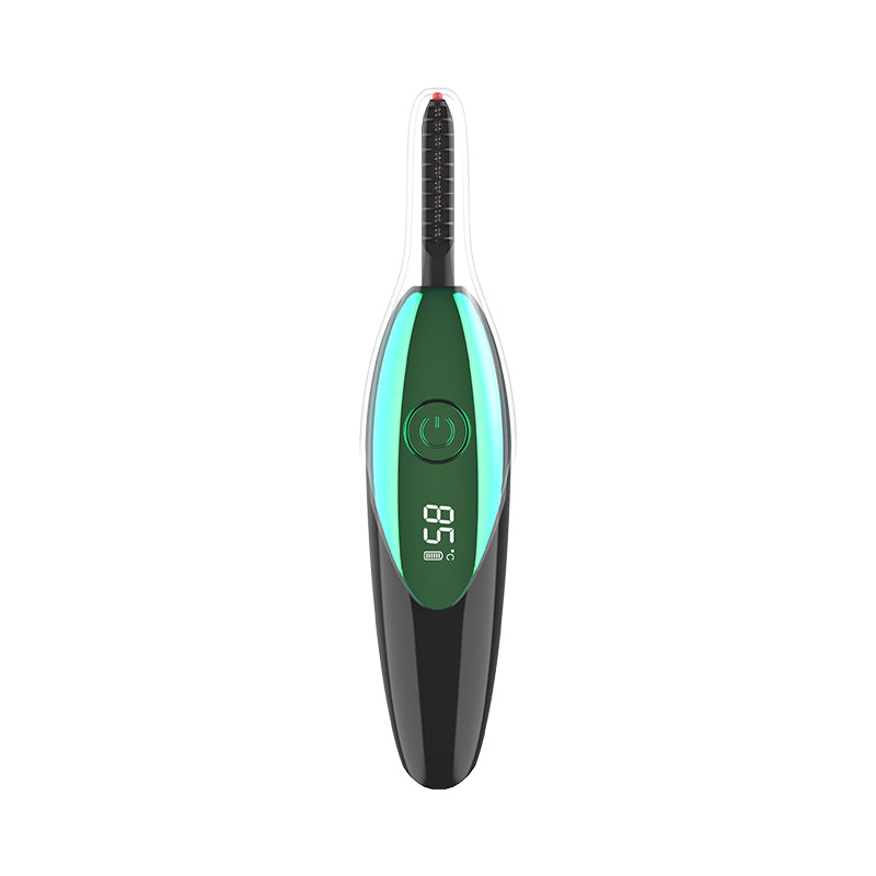 Digital display electric eyelash ironing device